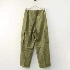 トゥモローランド マカフィー MACPHEE ストレッチフラノ カーゴパンツ 36 カーキグリーン┃ミリタリー ボトムス【2400014863659】