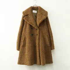 美品 エメルリファインズ EMMEL REFINES ダブルボアロングコート S＼ブラウン フレア ジャケット【2400014862591】のサムネイル