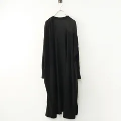 MUSE de Deuxieme Classe ミューズ ドゥーズィエムクラス Shake code Vネックロングカーディガン ｜ブラック 【2400014862393】