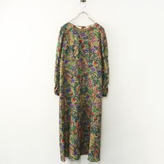 HOUSE OF LOTUS □桐島かれんドローイングフラワーワンピース/シルク