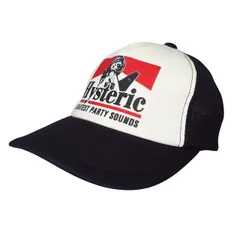 ヒステリックグラマー HYSTERIC GLAMOUR ギターガール GUITAR GIRL キャップ ソフトメッシュ Fサイズ ブラック ホワイト k370530 0227 