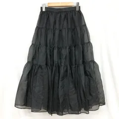 PROPORTION 23AW シアーティアードスカート オーガンジー素材 フレアスカート  ブラック M