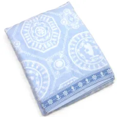 ウェッジウッド 西川 タオルケット シングル 140×190cm 綿100％ ジャガード ブルー