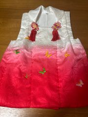 七五三 正絹 被布着 白 ピンク 鞠 刺繍 房飾り - メルカリ