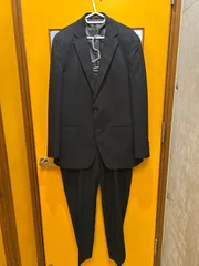 Y【Y2-98】◇  ORIHICA  サイズ100 AB7  ビジネススーツ　黒色　ストライプ柄　メンズ