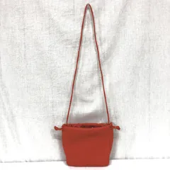 タグ付 ESLOW DRAWSTRING BAG 巾着ミニショルダーバッグ 赤のサムネイル