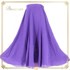 社交ダンス 衣装 スタンダード スカート レッスンウェア レディース 紫 シンプル パープル系 フォーマル 練習着 無地 上品 気品 透け感 大人の色香 バイオレット ラインストーン付き 日本製 伸縮性 薄手 着回し おしゃれ