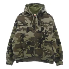 Supreme シュプリーム 25AW True Religion Zip Up Hooded Sweatshirt  Woodland Camo トゥルーレリジョン ジップアップ カモ フーデッド スウェット パーカー カーキ系 M【中古】