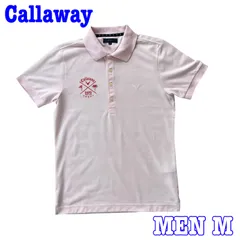 Callaway キャロウェイ 半袖 DSPDロゴ刺繍 コットン混 吸汗速乾 ゴルフ ポロシャツM