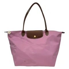 LONGCHAMP(ロンシャン) ショルダーバッグ ル・プリアージュオリジナル ピンク×ブラウン レザー
