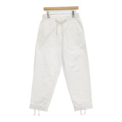 nest Robe コットンツイルドローストリングパンツ 01204-1577 イージー パンツ ホワイト レディース ネストローブ【中古】6-0303M♪