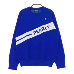 サイズ：1 PEARLY GATES パーリーゲイツ 2024年モデル ロゴワッペン付き 長袖ニットセーター  ネイビー系 [240101651260] ゴルフウェア レディース ストスト