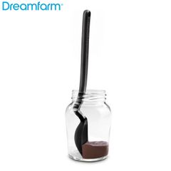 Dreamfarm ヘラ スプーン 食洗機対応 Sio Mini Supoon キッチン （ ドリームファーム ミニスプーン シリコンスプーン スパチュラ ジャム シリコーンスプーン ジャムスプーン 小さじ シリコン製スプーン 小さめ 先端が浮く 黒 )