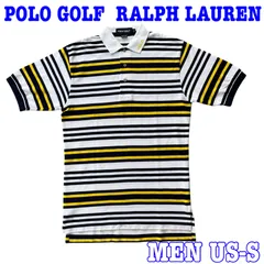 POLO GOLF ポロゴルフ ラルフローレン 半袖 ボーダー柄 コットン ポロシャツ US-S