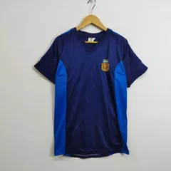 FALCON アルゼンチン代表 ゲームシャツ レプリカ ユニフォーム 切替 アウェイ サッカー football ネイビー系 M C571