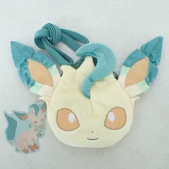 ポケモンセンター フェイスポシェット Eevee Collection リーフィア 紙タグ付き ポケットモンスター