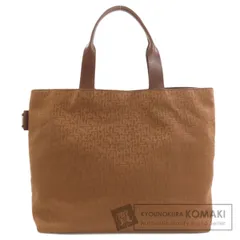 Longchamp ロンシャン ロゴ トートバッグ キャンバス レディース [中古]