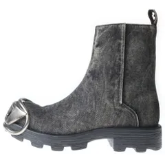 DIESEL (ディーゼル) D-HAMMER BT ZIP D ジッパー デニム アンクルブーツ ブラック Y03254のサムネイル