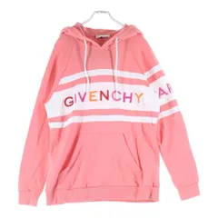 GIVENCHY (ジバンシィ) マルチカラーロゴ刺繍 プルオーバー スウェットパーカー フーディー ピンク BWJ0073Z1Xのサムネイル