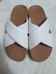 FITFLOP フィットフロップ クロス スライド サンダル 白 240mm
