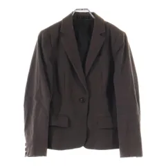 theory (セオリー) コットン 1B テーラードジャケット ブラウン レディース 2