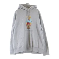 POLO RALPH LAUREN (ポロラルフローレン) フロントベアプリント スウェットプルオーバーパーカー グレー