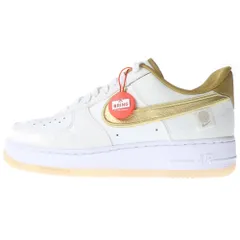 NIKE (ナイキ) AIR FORCE 1 LOW 07 LV8 WW ワールドワイドパック エアフォース1 ロー ローカットスニーカー US9/27.0cm DA1343-170 ホワイト/ゴールド
