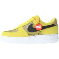 NIKE (ナイキ) AIR FORCE 1 LOW 07 PRM SNAKESKIN スネークスキン エアフォース1 ロー ローカットスニーカー US9/27.0cm BQ4424-700 イエロー