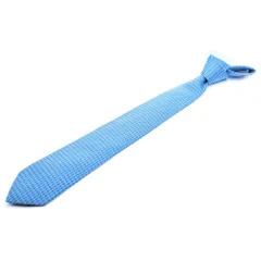 HERMES (エルメス) ヘヴィ シェーヌダンクル柄シルクネクタイ 659267T ブルー