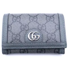 GUCCI (グッチ) GGスプリーム カードケース 名刺入れ グレー 732025のサムネイル