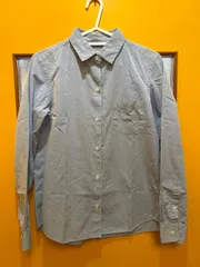 Y【Y3-05】◇  MORRIS&SONS   サイズ0   長袖シャツ　ブルー　レディース