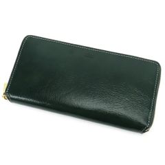 美品 チマブエ 最高級レーデルオガワ グリーンコードバン ラウンド