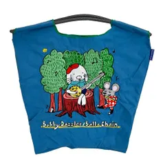 新品 [Ball & Chain] ボールアンドチェーン 正規品 B.Rabbit Guitar Mサイズ BOBBY DAZZLER/ボビーダズラー コラボ商品 エコバッグ トートバッグ 刺繍 322006 (TURQUOISE M)