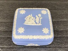 【未使用】WEDGWOOD　ジャスパー　小物入れ　水色