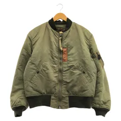 【中古】BUZZ RICKSON'S MA-1 フライトジャケット L グリーン バズリクソンズ[10]