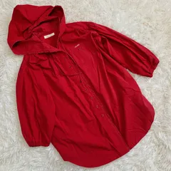 ピンクハウス　ブラウス　パーカー　赤　ロゴ