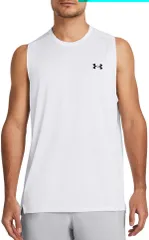 アンダーアーマー メンズ トップス タンクトップ Under Armour Mens Tech Ventank Top WhiteWhite ホワイト