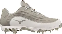ミズノ メンズ シューズ スニーカー Mizuno Mens 9Spike Ambition 3 Metal Baseball Cleats GreyWhite ホワイト