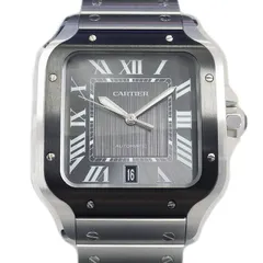 カルティエ Cartier 腕時計 サントス LM WSSA0037 デイト 夜光針 ローマンインデックス グレー文字盤 SS 自動巻き 【箱・保付き】 【中古】のサムネイル