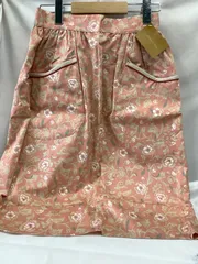 未使用】ランセル　花柄エプロン　腰巻きエプロン　前掛け　U328