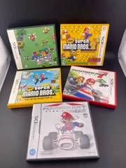 【中古品】 DマリオカートDS スーパーマリオ64 スーパーマリブラザーズ　スーパーマリオブラザーズ2 マリオカート7 限定版　ソフト　Nintendo 任天堂