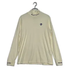 中古 メンズ パーリーゲイツ PEARLY GATES 長袖シャツ 5(L) 白系 アイボリー ハイネック 起毛素材