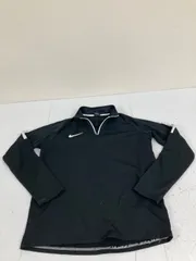 送料無料★NIKE ナイキ★ジャージ　ハーフジップトレーナー　長袖トップス★Mサイズ★ブラック　#80317sj146