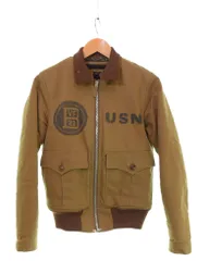 フリーホイーラーズ FREEWHEELERS NAVY FLYING JACKET  37J1 MACH KNOCKERS ネイビーフライングジャケット マッハノッカーズ 34 ジャケット ベージュ 103MT-3127のサムネイル