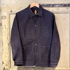 50s 60s ブラックモールスキン ジャケット フレンチワーク