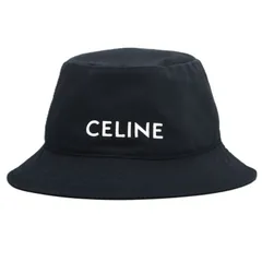 【中古】【古着】CELINEセリーヌ バケットハット M コットン ブラック メンズ レディース