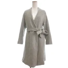 スローブ イエナ SLOBE IENA  コート ガウン 長袖 ノーカラー 36 グレー