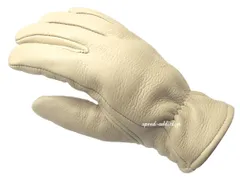 CHURCHILL GLOVE CREAM / チャーチルグローブ クリーム 白 white 裏地なし 鹿革 ディアスキン 本革 春用 夏用 春夏用 秋 定番 バイク用手袋 男性用 メンズのサムネイル