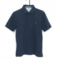 【超美品】トミーヒルフィガーゴルフ 半袖ポロシャツ ダークネイビー  メンズ L ゴルフウェア Tommy Hilfiger Golf
