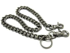 インセプション ウォレットチェーン ダブルクリップチェーン シルバー
